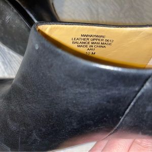 Nine West Haywire leather booties with hidden Platform